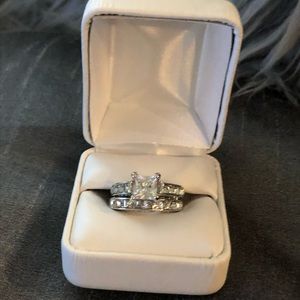 925 Sterling Silver Wedding Set